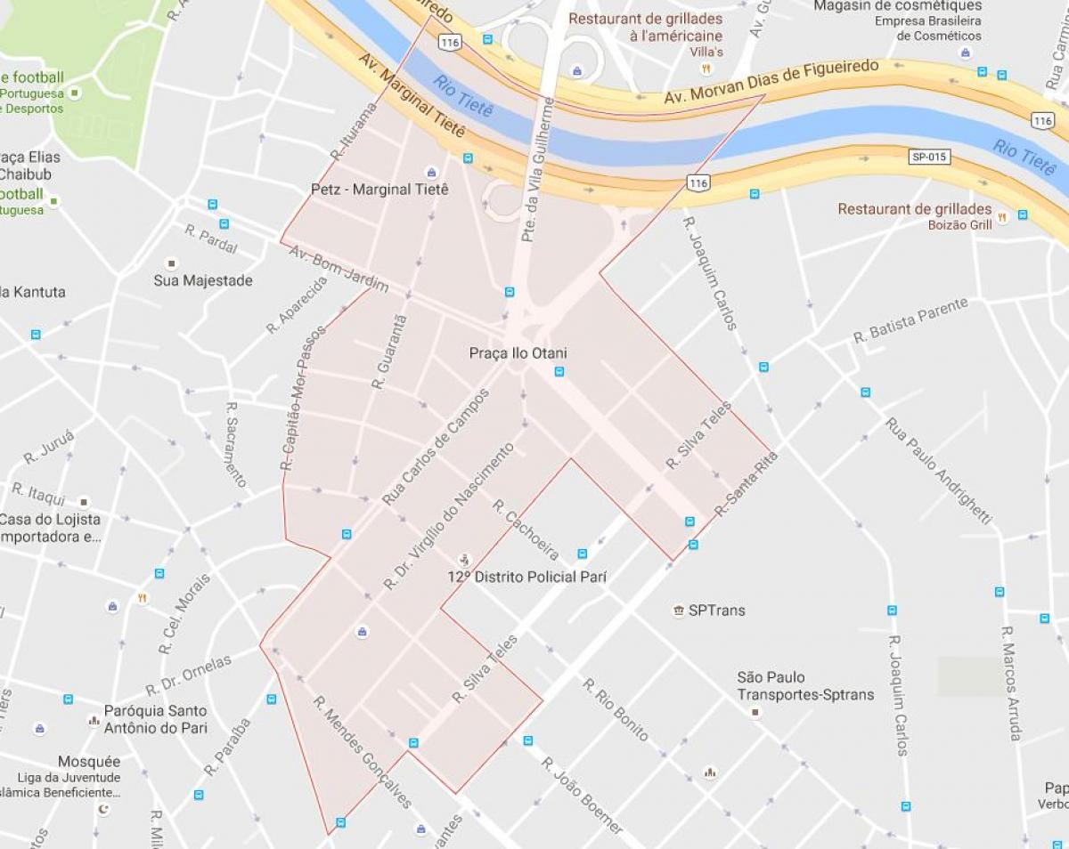 מפה של פארי סאו פאולו