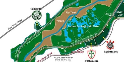 מפת אקולוגי Tiete Park