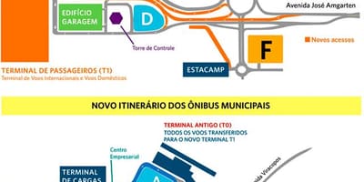 מפה של נמל התעופה הבינלאומי Viracopos