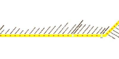 מפה של הטרמינל Sacomã האספרסו Tiradentes