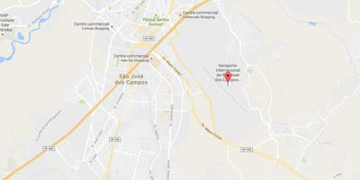 מפה של נמל התעופה הבינלאומי של סאו חוזה דוס קאמפוס.