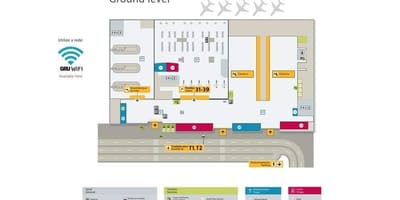 מפה של נמל התעופה הבינלאומי של סאו פאולו-Guarulhos - טרמינל 4