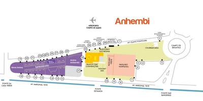 מפה של סאו פאולו Anhembi