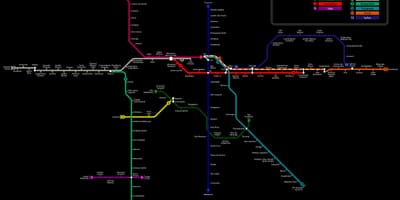 מפה של סאו פאולו CPTM מטרו