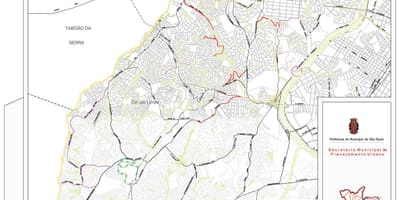 מפה של קאמפו Limpo סאו פאולו - כבישים