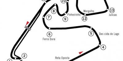 מפה של Autódromo חוסה קרלוס פייס