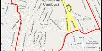 מפה של Cambuci סאו פאולו