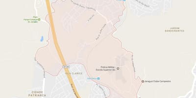 מפה של Jaraguá סאו פאולו