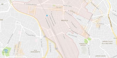 מפה של Mooca סאו פאולו
