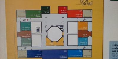מפה של pinacoteca של מדינת סאו פאולו