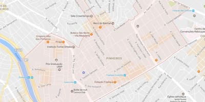 מפה של Pinheiros סאו פאולו