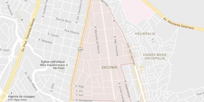 מפה של Sacomã סאו פאולו