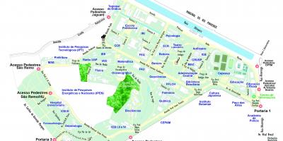 מפה של אוניברסיטת סאו פאולו - USP