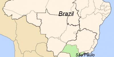 מפה של סאו פאולו בברזיל