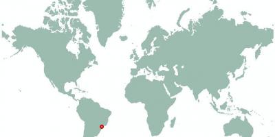 מפה של סאו פאולו בעולם.