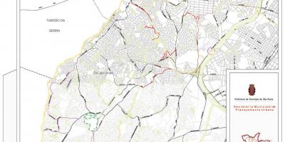 מפה של קאמפו Limpo סאו פאולו - כבישים